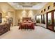 Large main bedroom with mountain views and ensuite bath at 9782 E Troon North Dr, Scottsdale, AZ 85262
