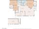 Two-story floor plan featuring 2 bedrooms, 2 baths, and a garage at 4343 N 21St St # 203, Phoenix, AZ 85016