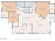 Two-bedroom home floor plan with living room, kitchen and balcony at 4343 N 21St St # 203, Phoenix, AZ 85016