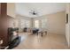 Living room with fireplace and hardwood floors at 4343 N 21St St # 203, Phoenix, AZ 85016
