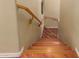 Hardwood staircase leading to the second floor at 1334 W Deer Creek Rd, Phoenix, AZ 85045