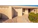 Front view of the house, showing the entrance and landscaping at 17633 N Lindner Dr, Glendale, AZ 85308