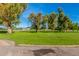Golf course with trees and putting green at 17633 N Lindner Dr, Glendale, AZ 85308