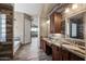 Double vanity bathroom with a soaking tub and separate shower at 2122 W Red Range Way, Phoenix, AZ 85085