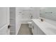 Clean bathroom with a bathtub, double vanity, and tiled floor at 2607 E Corazon Trl, Casa Grande, AZ 85194