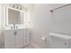 Modern bathroom with white vanity, updated fixtures, and a lighted mirror at 3801 W Golden Ln, Phoenix, AZ 85051