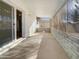 Screened patio with sliding glass door access at 724 N 66Th Pl, Mesa, AZ 85205