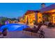 Inviting pool and patio area with lounge chairs at 10742 E Greythorn Dr, Scottsdale, AZ 85262