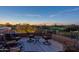 Rooftop terrace with seating and scenic sunset views at 10742 E Greythorn Dr, Scottsdale, AZ 85262