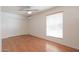 Spacious bedroom with hardwood floors and ceiling fan at 10801 N 45Th St, Phoenix, AZ 85028