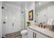 Clean bathroom with a shower and white vanity at 12659 E Shadow Ridge Dr, Scottsdale, AZ 85255