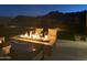 Inviting fire pit area with comfortable seating and mountain views at 12659 E Shadow Ridge Dr, Scottsdale, AZ 85255
