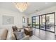 Luxurious main bedroom featuring a sitting area and sliding glass doors at 12659 E Shadow Ridge Dr, Scottsdale, AZ 85255