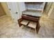 Kitchen with additional storage and granite countertops at 26053 W Tonopah Dr, Buckeye, AZ 85396