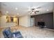 Spacious living area with tile floors and recessed lighting at 26053 W Tonopah Dr, Buckeye, AZ 85396