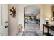 Elegant entryway with tile flooring and views into the living room at 6252 E Pearl St, Mesa, AZ 85215