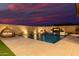 Stunning pool and spa with a built-in fire feature at 3538 E Hazeltine Way, Queen Creek, AZ 85142