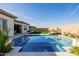 Luxury pool and spa with ample deck space for lounging at 3538 E Hazeltine Way, Queen Creek, AZ 85142