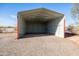 Metal storage shed with lights and shelving at 38406 N 12Th Ave, Phoenix, AZ 85086