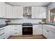 Modern kitchen with white cabinets, quartz countertops, and stainless steel appliances at 4443 E Thorn Tree Dr, Cave Creek, AZ 85331