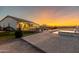 Wonderful backyard with sunset views and pool at 556 W Weld St, San Tan Valley, AZ 85143