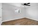 Bright bedroom with hardwood floors and ceiling fan at 1014 S Price Rd, Tempe, AZ 85281