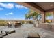 Spacious patio with built-in grill and mountain views at 16108 E Andrew Dr, Fountain Hills, AZ 85268