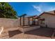 Raised garden bed with wooden pergola at 2854 E Mallory St, Mesa, AZ 85213