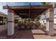 Outdoor patio with covered bar and seating area at 2854 E Mallory St, Mesa, AZ 85213