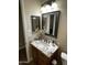 Vanity with granite countertop and modern fixtures at 4680 E Blue Spruce Ln, Gilbert, AZ 85298