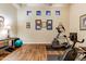 Home gym with exercise equipment and hardwood floors at 9749 N Fireridge Trl, Fountain Hills, AZ 85268