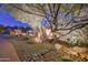 Night view of a beautifully lit yard at 9749 N Fireridge Trl, Fountain Hills, AZ 85268