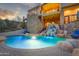 Inviting pool and waterfall feature at 9749 N Fireridge Trl, Fountain Hills, AZ 85268