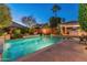 Inviting pool area with ample space for relaxation and entertaining at 14414 N 57Th Way, Scottsdale, AZ 85254