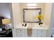 Bathroom vanity with quartz countertop and modern fixtures at 2064 S Farnsworth Dr # 18, Mesa, AZ 85209
