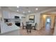 Modern kitchen with white cabinets and stainless steel appliances at 2064 S Farnsworth Dr # 18, Mesa, AZ 85209