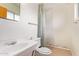 Bathroom with shower/tub combo, toilet and vanity at 2449 W Missouri Ave, Phoenix, AZ 85015
