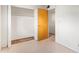 Spacious bedroom closet with shelving and rod at 2449 W Missouri Ave, Phoenix, AZ 85015