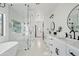 Spa-like bathroom with soaking tub and walk-in shower at 29441 N 64Th St, Cave Creek, AZ 85331