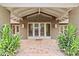 Front entry featuring double doors and a tile floor at 4531 E Quartz Mountain Rd, Paradise Valley, AZ 85253