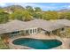 Stunning kidney shaped pool with patio and mountain views at 4531 E Quartz Mountain Rd, Paradise Valley, AZ 85253