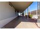 Mobile home with covered patio and spacious parking area at 205 S Higley Rd # 32, Mesa, AZ 85206