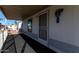Covered porch provides outdoor seating and shade at 205 S Higley Rd # 32, Mesa, AZ 85206
