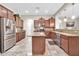 Spacious kitchen with island, stainless steel appliances at 3016 E Maplewood St, Gilbert, AZ 85297