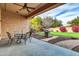 Covered patio overlooks putting green at 3016 E Maplewood St, Gilbert, AZ 85297