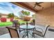 Patio with seating area and built-in grill at 3016 E Maplewood St, Gilbert, AZ 85297