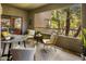 Spacious patio with seating area, perfect for outdoor relaxation at 15050 N Thompson Peak Pkwy # 2053, Scottsdale, AZ 85260