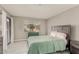 Bright bedroom with a double bed and access to a patio at 3031 N Civic Center Plz # 224, Scottsdale, AZ 85251