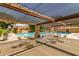 Relaxing pool area with covered seating at 3031 N Civic Center Plz # 224, Scottsdale, AZ 85251