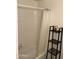 Simple bathroom with a shower/tub combo and a white curtain at 15050 N Thompson Peak Pkwy # 1062, Scottsdale, AZ 85260